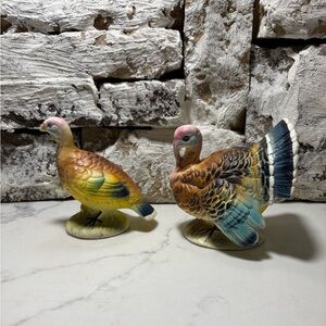 Vintage Wild Turkey Salt & Pepper Shakers